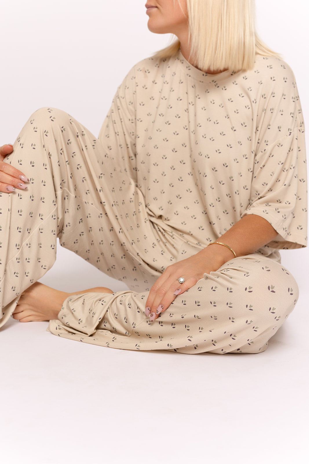 Women's Boxy Tee Lounge Set | Flora