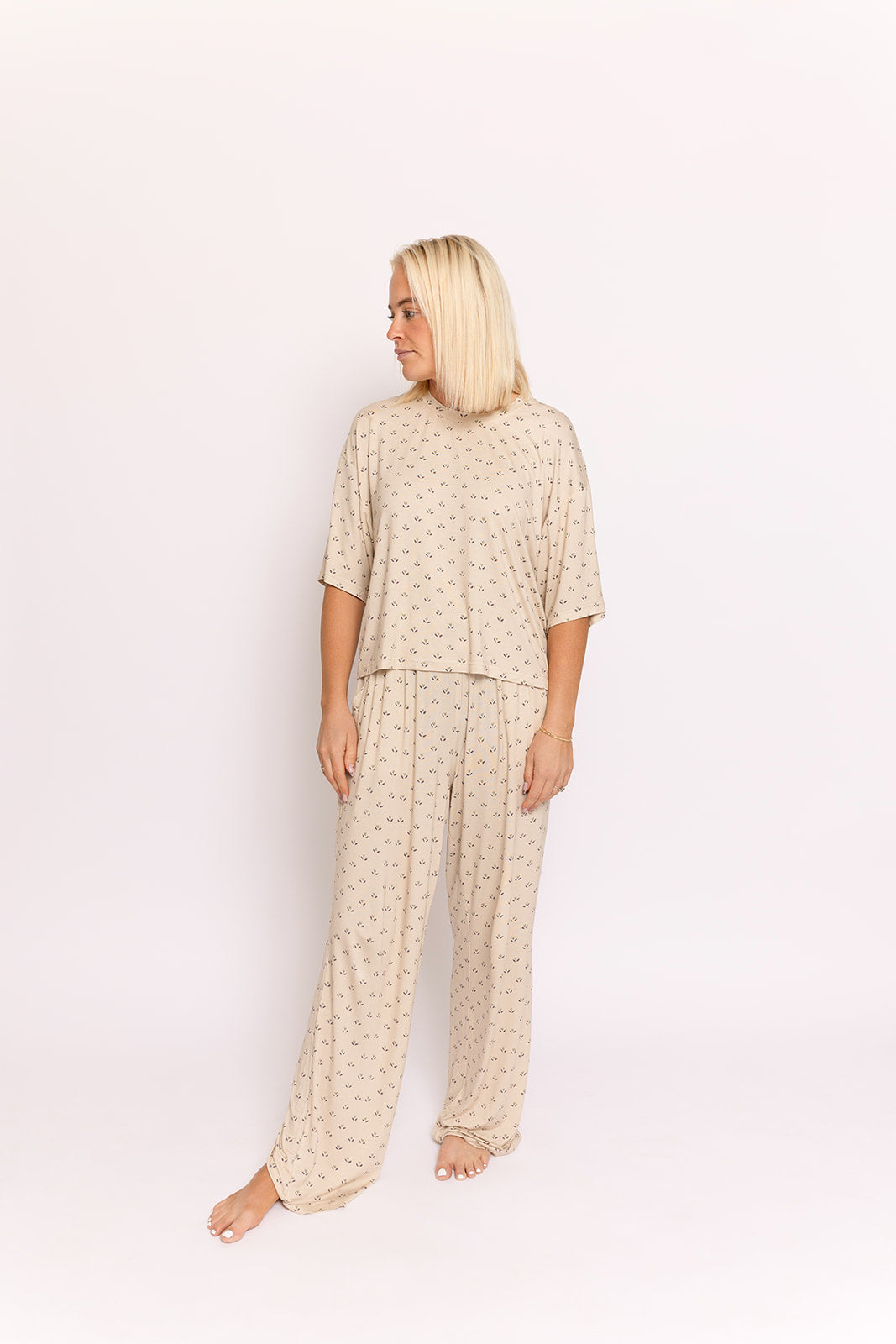 Women's Boxy Tee Lounge Set | Flora