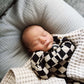 Bamboo Zip Pajamas | Black Checkerboard
