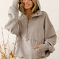Women’s half zip hooded pullover