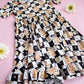 SMILEY CUP OF CHECKERS DREAM RUFFLE DRESS