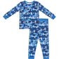 Bamboo Two Piece Set | Blue Camo Bolts