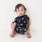 Bamboo Shorty Romper  | Palm Style Black