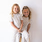 Child Boxy Tee Lounge Set | Checkerboard