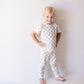 Bamboo Two Piece Lounge Set | Checkerboard