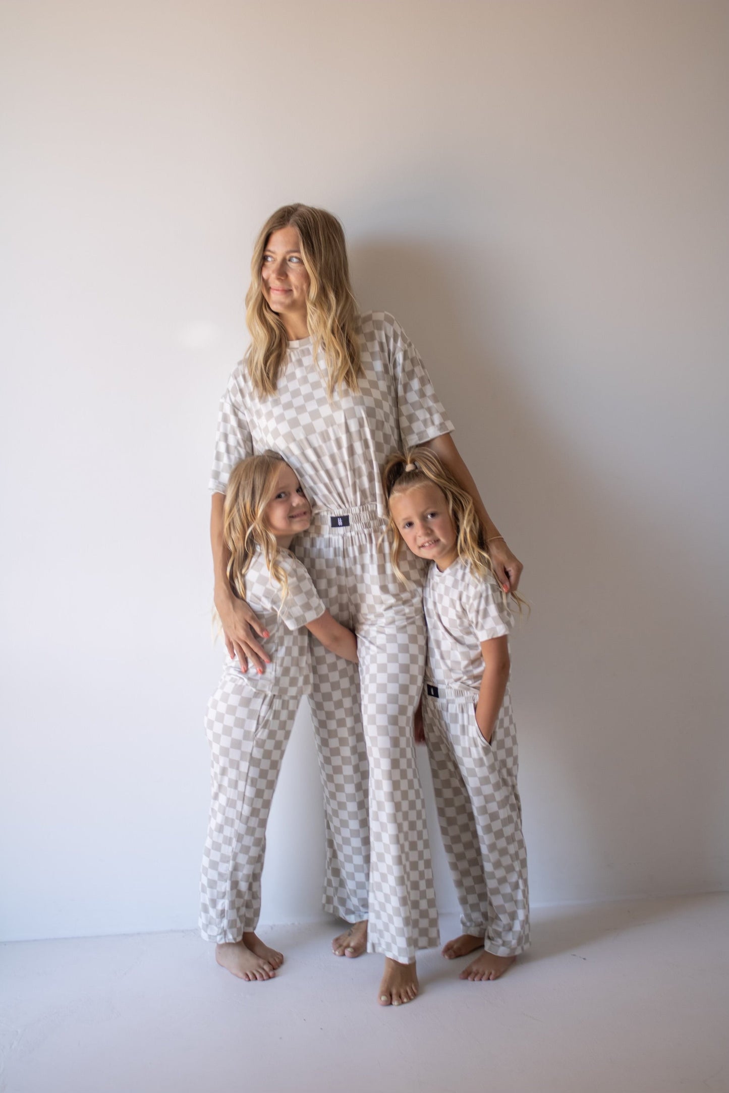 Women's Boxy Tee Lounge Set | Checkerboard