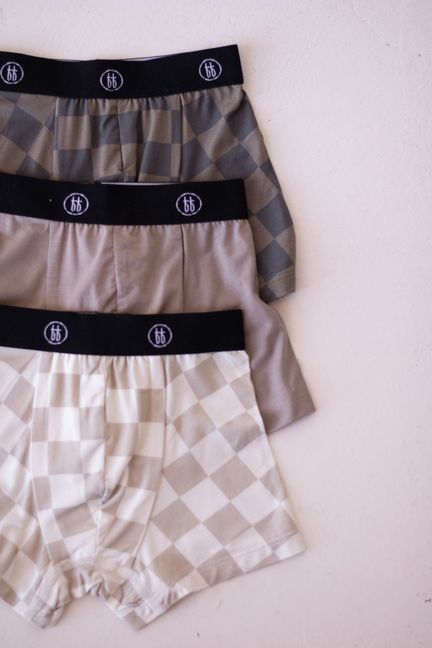 Bamboo Boxers (3 Pack) | Checkerboard & Faded Brown Checkerboard