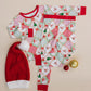 Bamboo Two Piece Set | Santa Patchwork