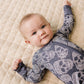 Bamboo Zip Romper | Leopard Skull