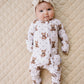 Bamboo Zip Romper | Cute Bear