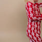 Bamboo Zip Romper | Red Bows