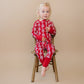 Bamboo Zip Romper | Red Bows