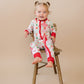 Bamboo Zip Romper | Santa Patchwork