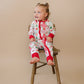 Bamboo Zip Romper | Santa Patchwork