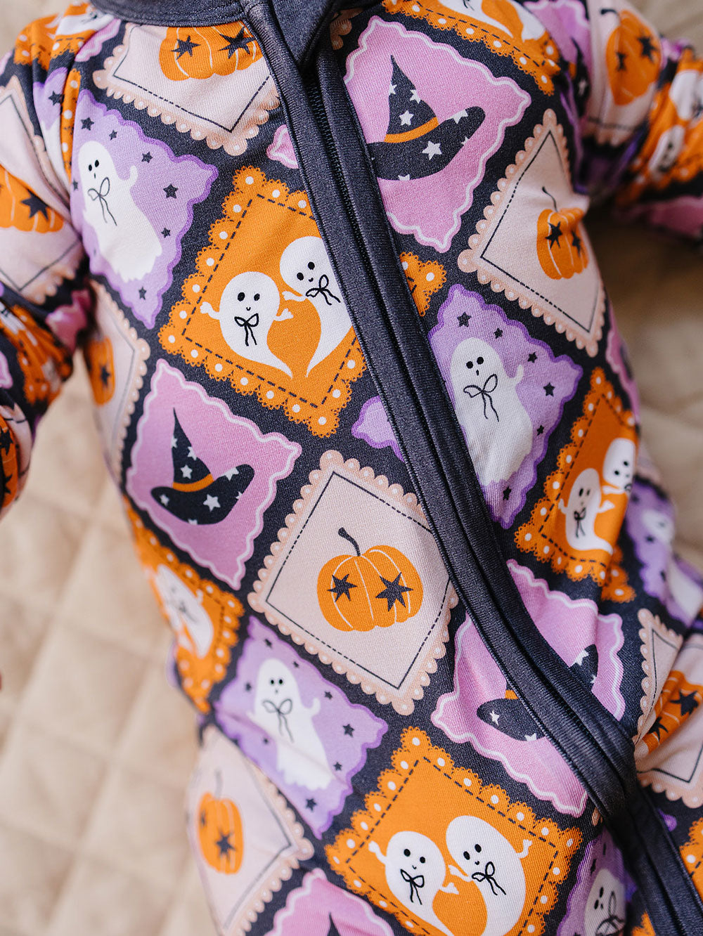 Bamboo Zip Romper | Ghost Whimsy