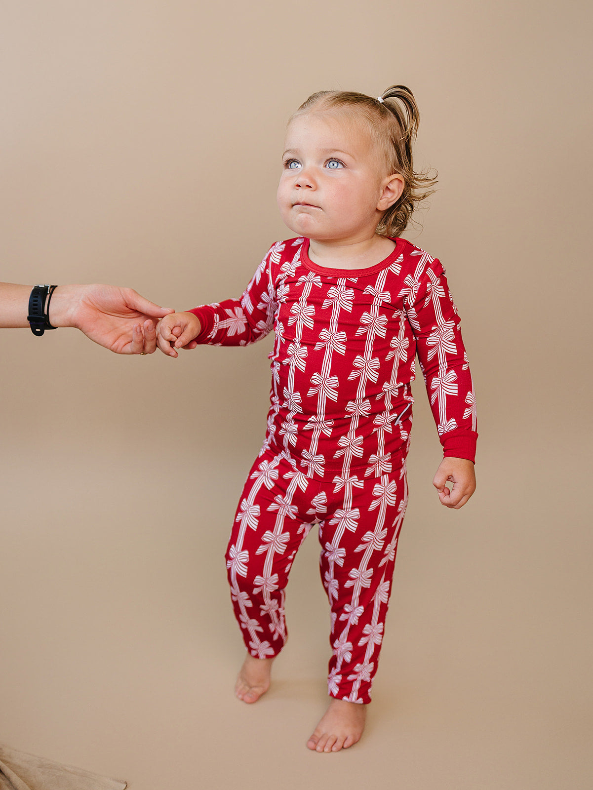 Bamboo Two Piece Set | Red Bows