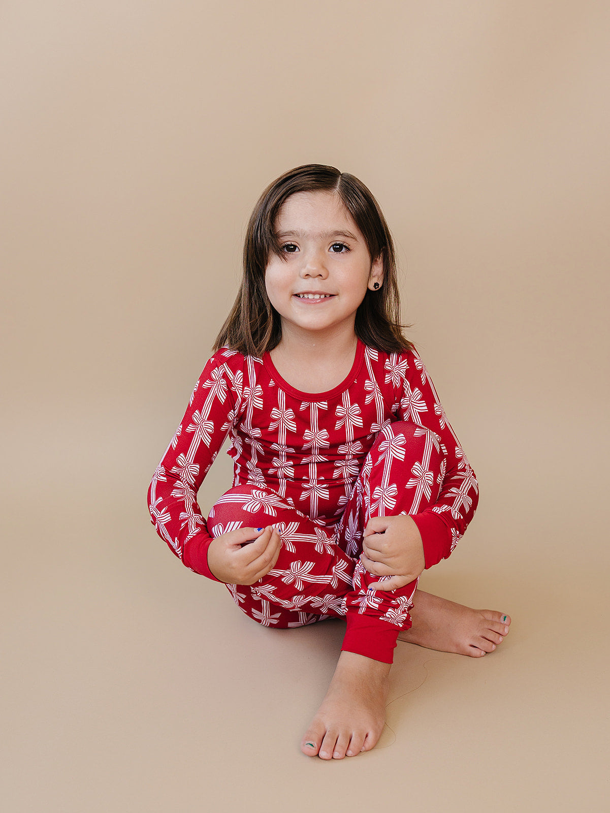 Bamboo Two Piece Set | Red Bows