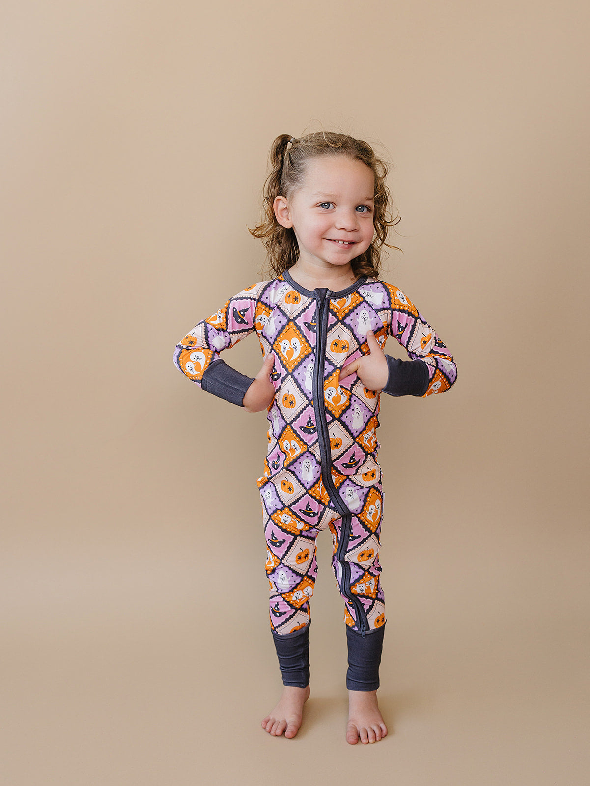 Bamboo Zip Romper | Ghost Whimsy