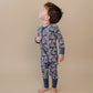 Bamboo Zip Romper | Leopard Skull