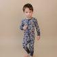 Bamboo Zip Romper | Leopard Skull