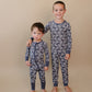 Bamboo Zip Romper | Leopard Skull