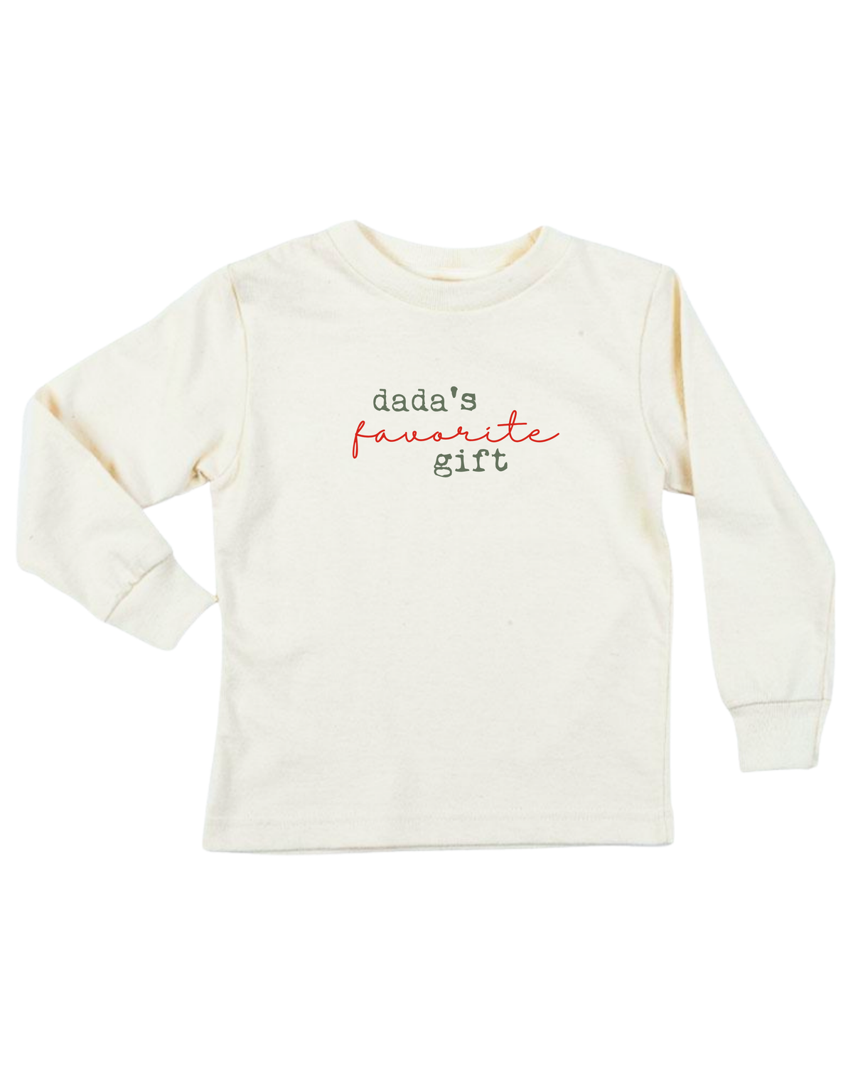 Dada's Favorite Gift Organic Kids T-Shirt Long Sleeve