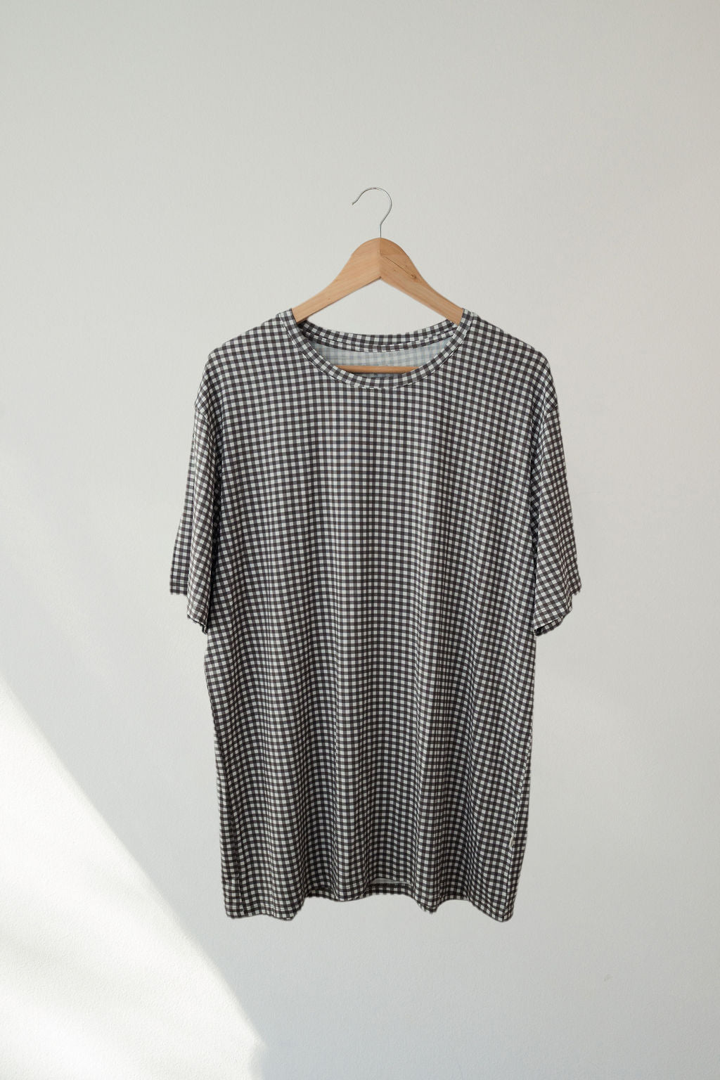 Men's Short Sleeve Pajamas | Green Gingham