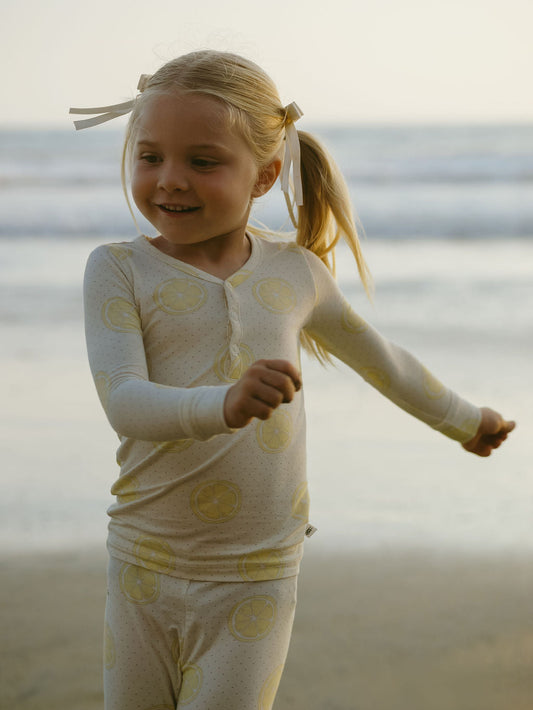 Bamboo Two Piece Pajamas | Lemon Drop