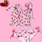 EXCLUSIVE BERRY BROOKLYN DREAM SMOCKED TANKINI TWO PIECE SWIM SUIT