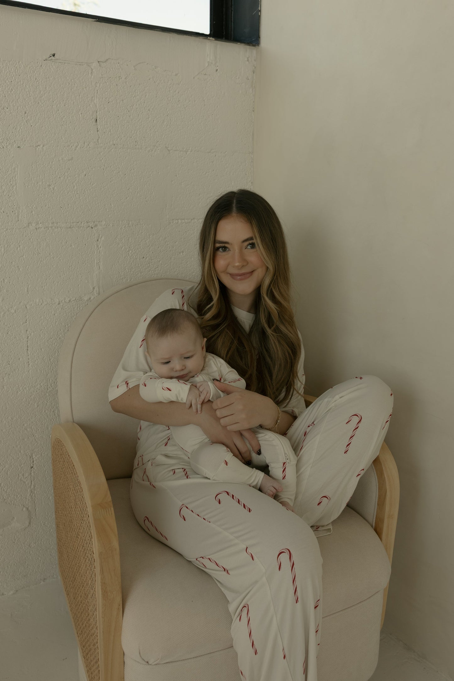 Women's Boxy Tee Lounge Set | Candy Cane