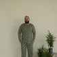 Men's Bamboo Pajamas | Santa Checkerboard
