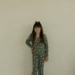Pre-Teen Flare Bamboo Pajamas | Santa Checkerboard