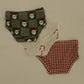 Girl's Bamboo Briefs (3 Pack) | Red Gingham, Candy Cane & Santa Checkerboard
