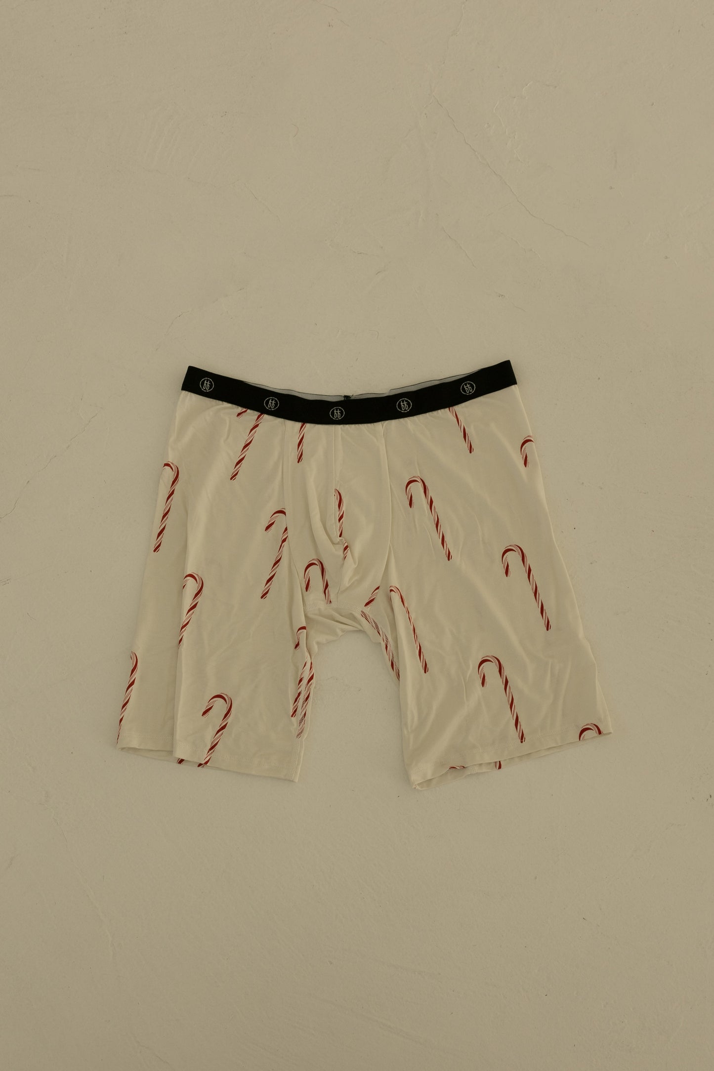 Men's Bamboo Boxers (3 Pack) Red Gingham, Candy Cane & Santa Checkerboard