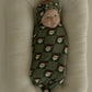 Bamboo Swaddle | Santa Checkerboard