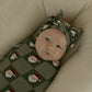 Bamboo Swaddle | Santa Checkerboard