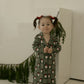 Toddler Bamboo Sleeping Dress | Santa Checkerboard