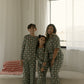 Women's Boxy Tee Lounge Set | Santa Checkerboard