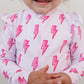 Long Sleeve Rash Guard Swimsuit | Pink Bolts