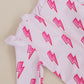 Long Sleeve Rash Guard Swimsuit | Pink Bolts