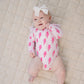 Long Sleeve Rash Guard Swimsuit | Pink Bolts