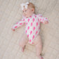 Long Sleeve Rash Guard Swimsuit | Pink Bolts