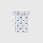 Shortie Bamboo Zip | Americana Ribbed