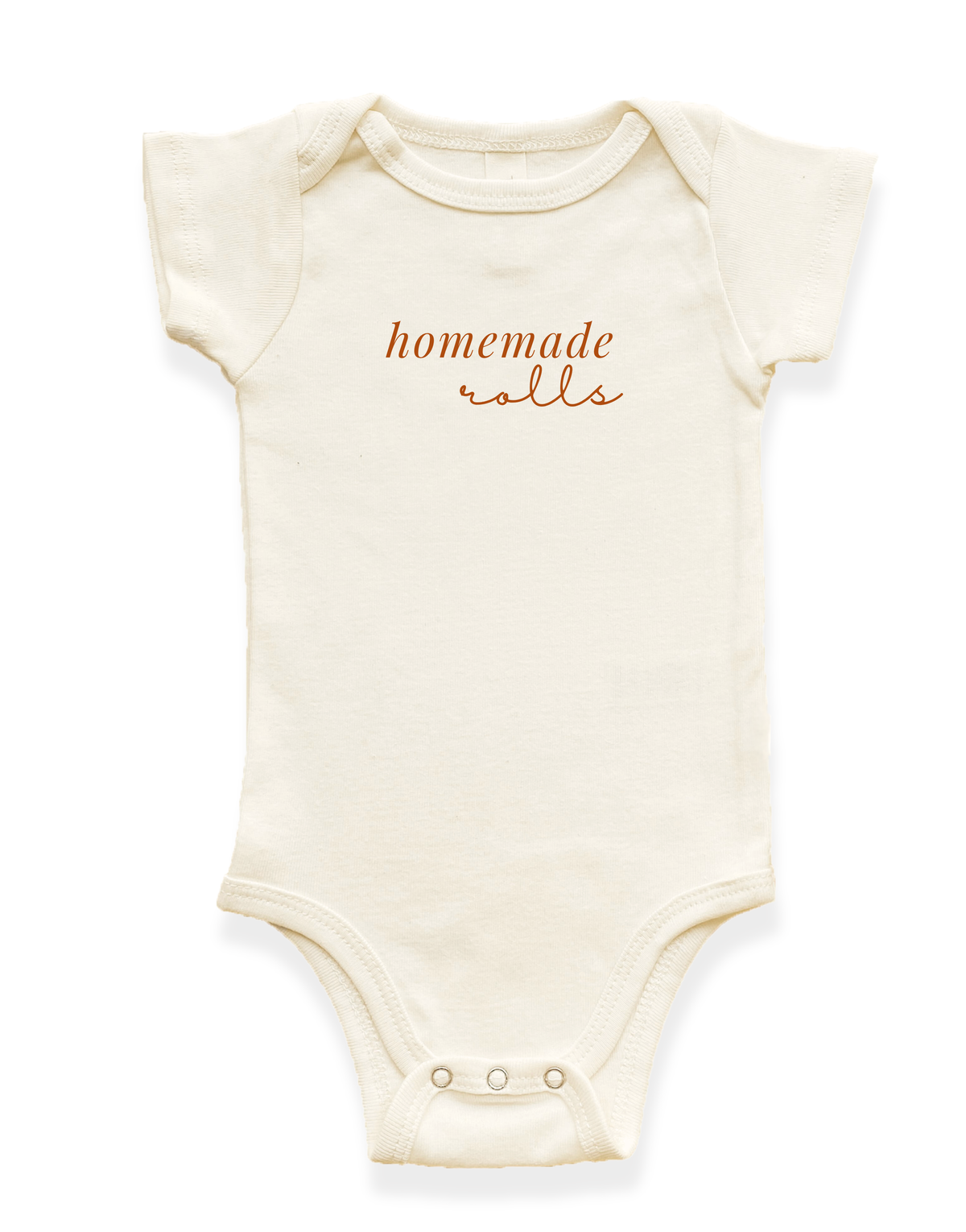Homemade Rolls Organic Baby Bodysuit
