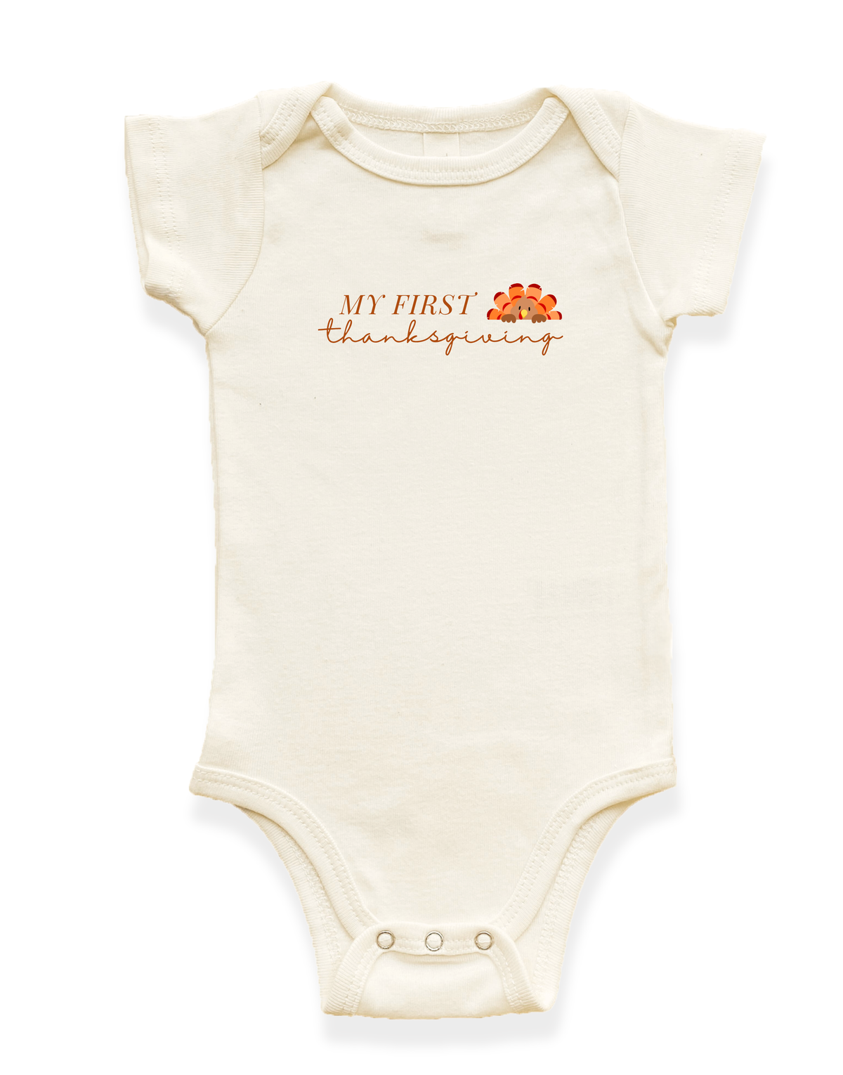 My First Thanksgiving Organic Baby Bodysuit