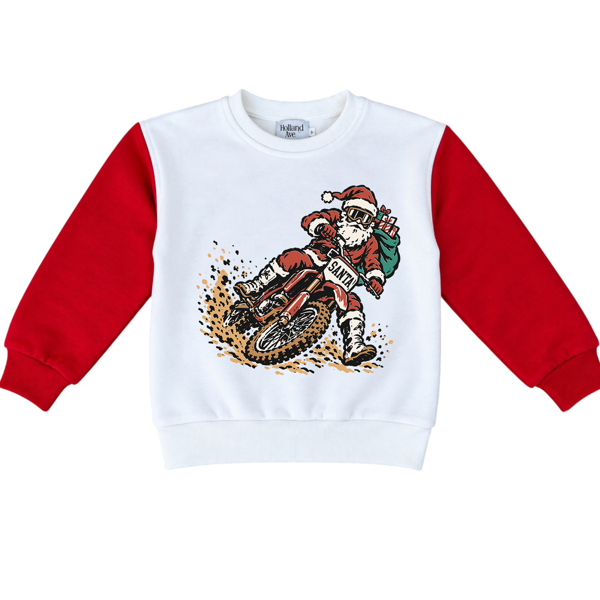 Dirt Bike Santa | Colorblock