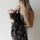 Muslin Swaddle | Charcoal & White ff Smile