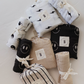Muslin Swaddle | Charcoal & White ff Smile