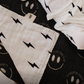 Muslin Quilt | Charcoal ff Smile & White Bolt
