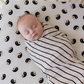 Muslin Crib Sheet | Black & Ivory Yin Yang